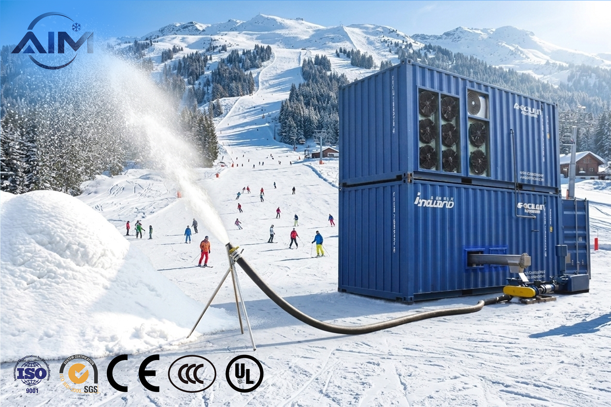 Machine à neige quatre saisons — vue technique 1
