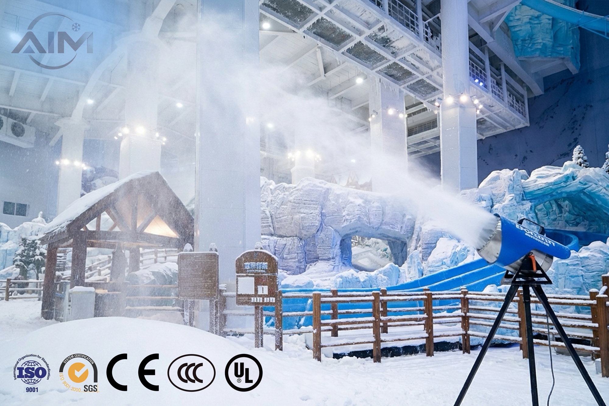 Central Machine à neige — vue technique 1