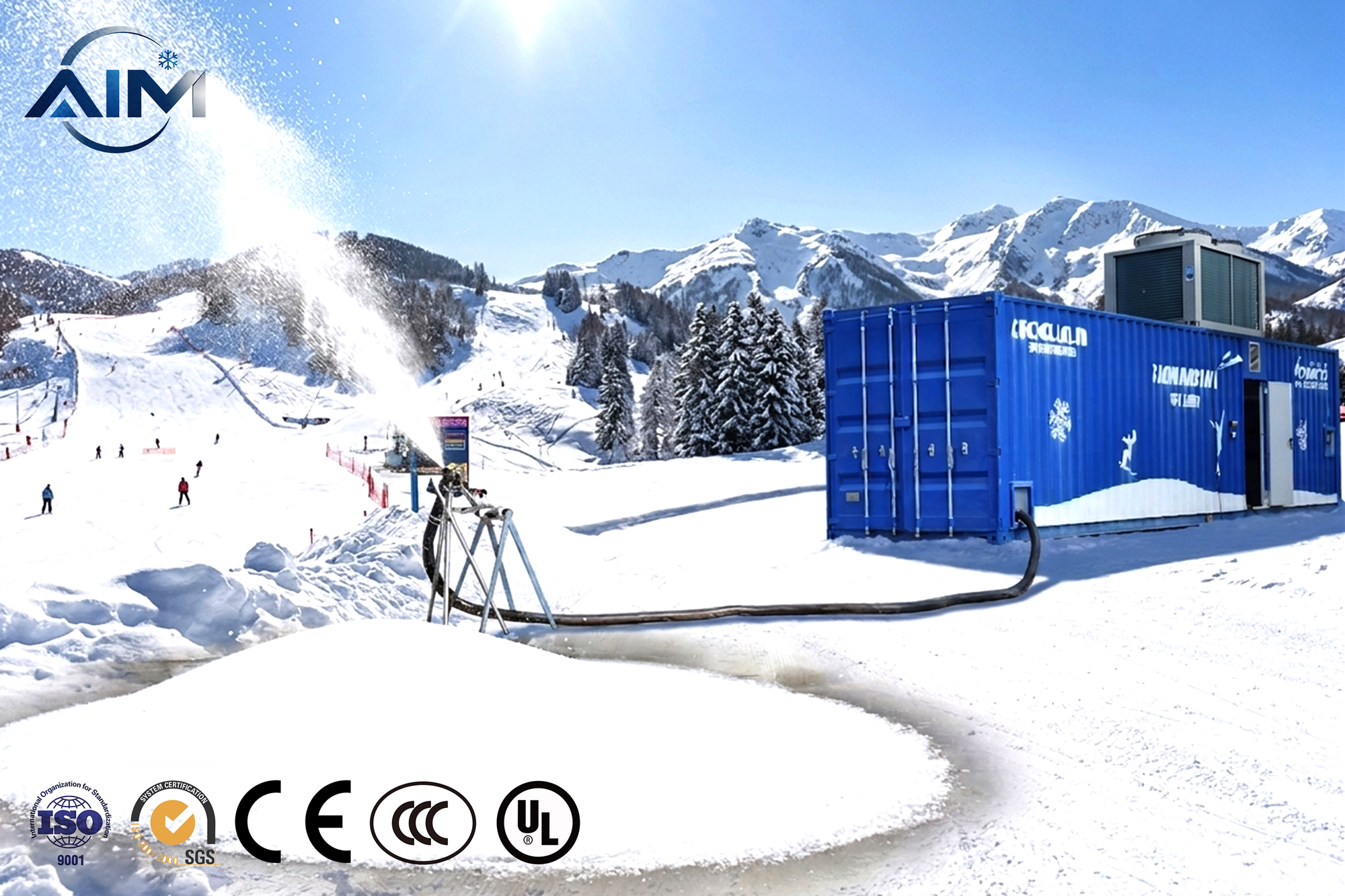 Parc de neige Machine à neige — vue technique 1