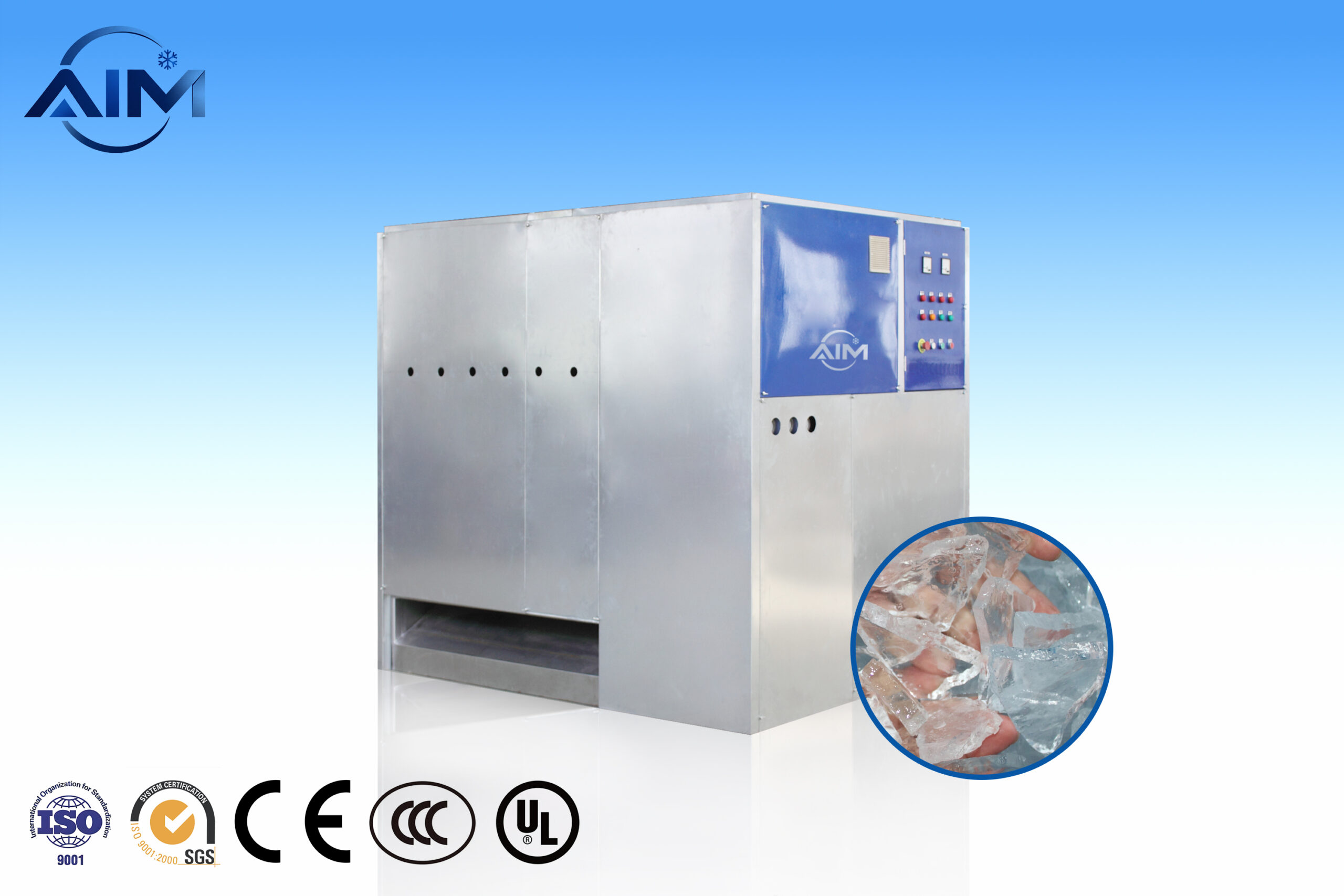 AP-10TW Machine à glace en plaques — vue technique 2