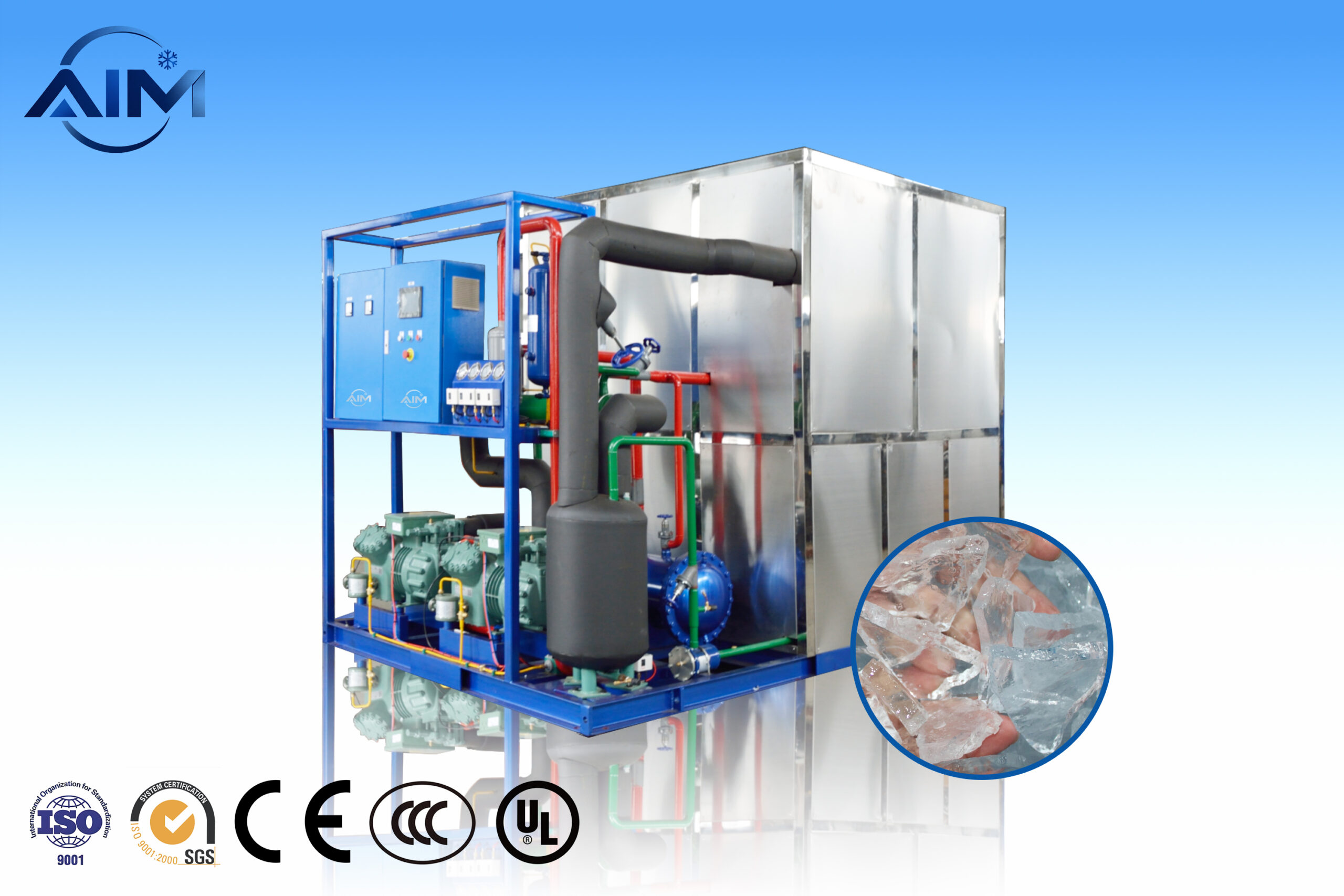 AP-20TE Machine à glace en plaques — vue technique 2