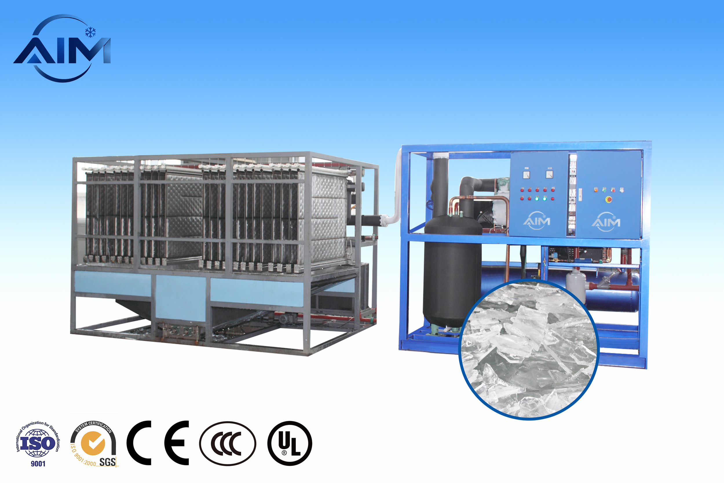AP-25TE Machine à glace en plaques — vue technique 2