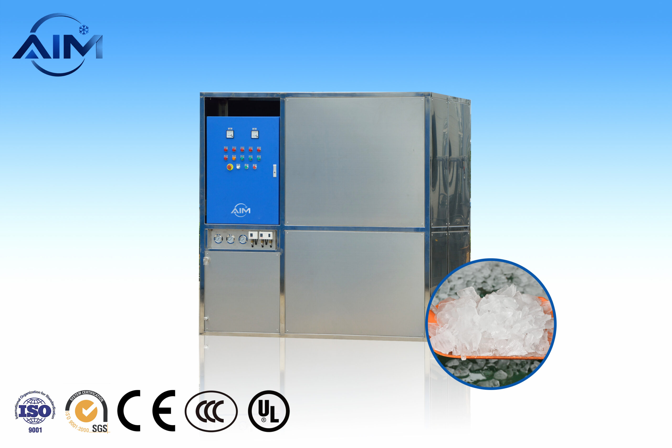 AP-8TW Machine à glace en plaques — vue technique 2